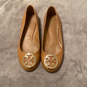 Tan Tory Burch Flats